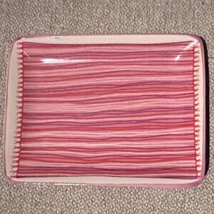 Striped Pink and Purple Accessory Tray